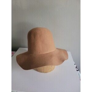 Vintage Astre Beige Wool Tall Hat